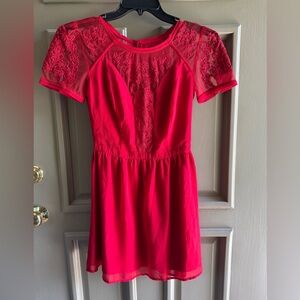 Kimchi Blue Vibrant Red Dress